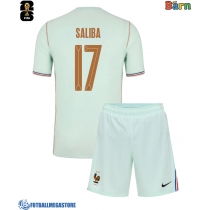 Fotballdrakt Barn Frankrike William Saliba #17 Bortedraktsett VM 2026 Kortermet (+ Korte bukser)